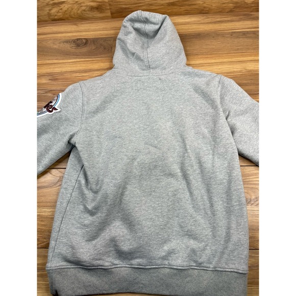 Philadelphia Phillies MLB Hoodie Sweatshirt Gray Pullover Baseball Patch - Picture 11 of 15